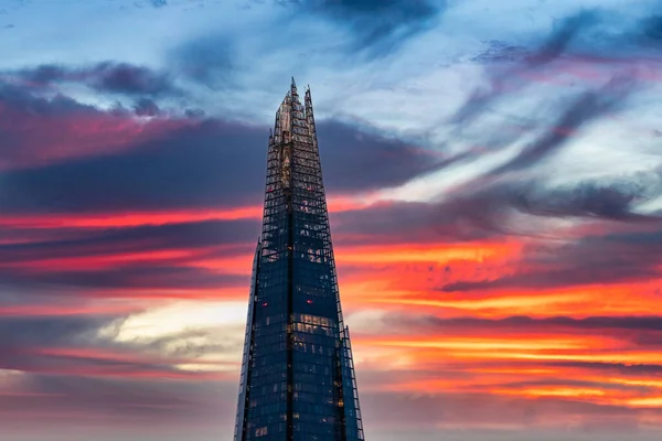 Widok Bliska Wieżowiec Shard Londynie Wielka Brytania — Zdjęcie stockowe