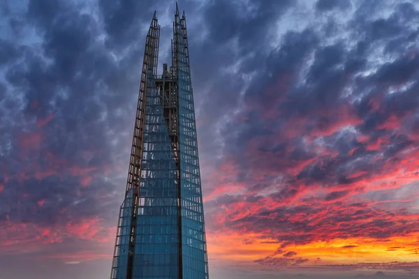 Nahaufnahme Des Shard Wolkenkratzers London Großbritannien — Stockfoto