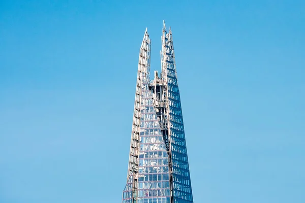 Nahaufnahme Des Shard Wolkenkratzers London Großbritannien — Stockfoto