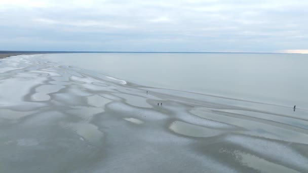 Uitzicht Vanuit Lucht Prachtige Badplaats Parnu Estland Ook Wolken Vanuit — Stockvideo