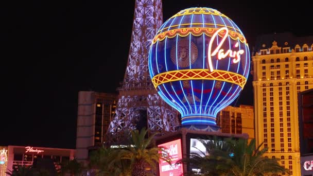 View Famous Strip Las Vegas Most Popular Street Las Vegas — Video Stock