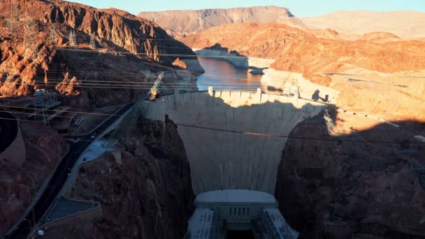 View Hoover Dam Colorado River Las Vegas Usa — Video Stock