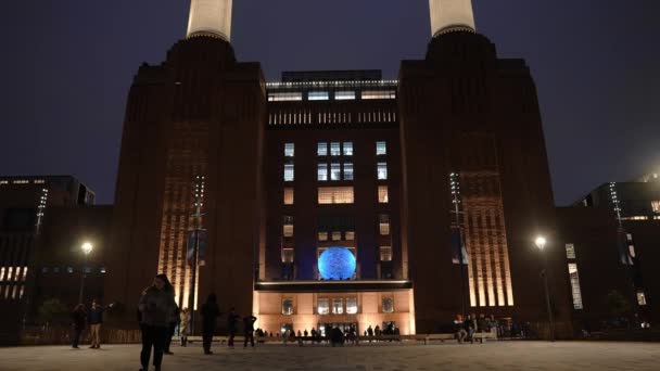Nya Battersea Power Station London England Storbritannien Fungerar Som Ett — Stockvideo
