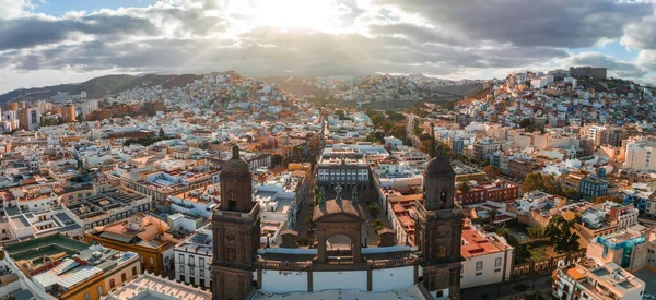 Paesaggio Con Cattedrale Santa Ana Vegueta Las Palmas Gran Canaria — Foto Stock