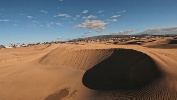 Playa Del Ingles Maspalomas Gran Canaria Spanya Daki Maspalomas Kumulları — Stok video