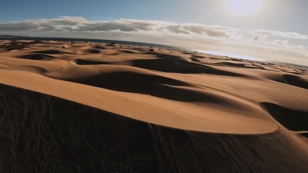 Liwa Abu Dhabiの空のクオーターデザート砂丘 アラブ首長国連邦 — ストック動画