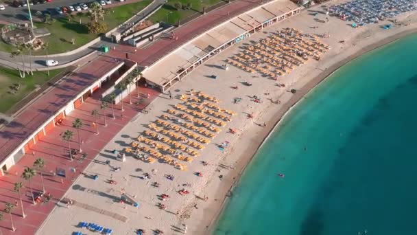 Aerial View Amadores Beach Gran Canaria Island Spain Most Beautiful — Vídeos de Stock