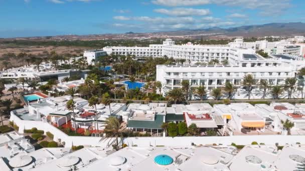 Hotel Riu Palace Снизу Великолепное Размещение Прекрасным Видом Знаменитые Пустынные — стоковое видео