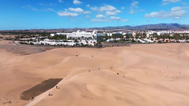 Luxury Hotel Located Middle Desert Concept Luxury Holiday — 비디오