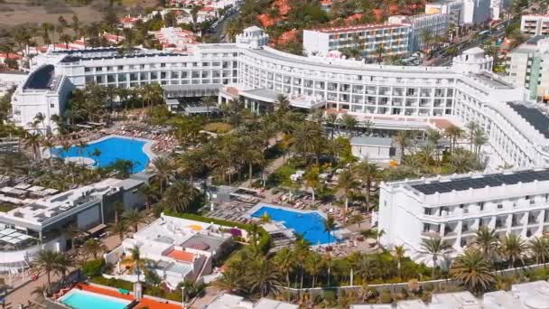 Beautiful Luxury Hotel Concept Holidays Spain Fabulous Hotel Infinity Pool — Vídeo de Stock