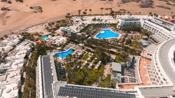 Hotel Riu Palace Felülről Luxus Grand Szállás Gyönyörű Táj Híres — Stock videók