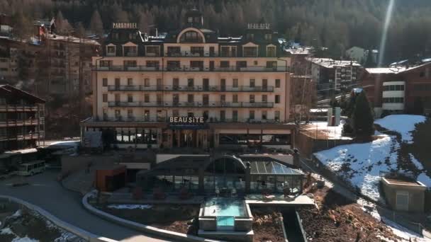 Fairmont Beau Site Palace Hotel Hotel Luxo Cinco Estrelas Localizado — Vídeo de Stock