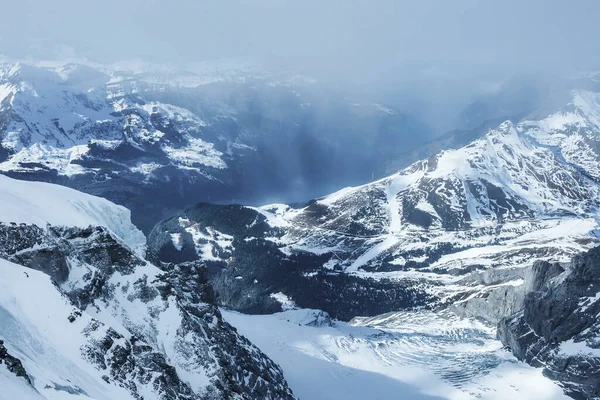 Magica Uitzicht Alpen Zwitserland Uitzicht Vanuit Helikopter Zwitserse Alpen Bergtoppen — Stockfoto