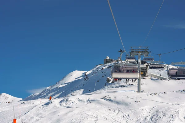 Bela Vista Gornergrat Zermatt Estância Esqui Matterhorn Suíça Com Transporte — Fotografia de Stock
