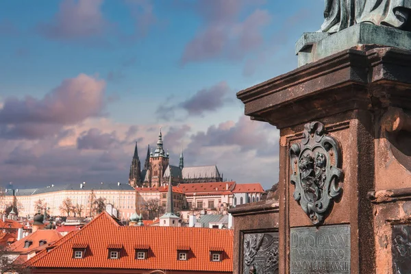Prague République Tchèque Pont Charles Karluv Most Old Town Tower — Photo
