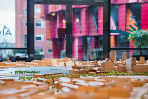 stock image Gothenburg city miniature. Development plans and model at the Chalmers technical university in Gothenburg, Sweden