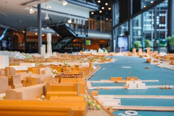 Ciudad Gotemburgo Miniatura Planes Desarrollo Modelo Universidad Técnica Chalmers Gotemburgo — Foto de Stock