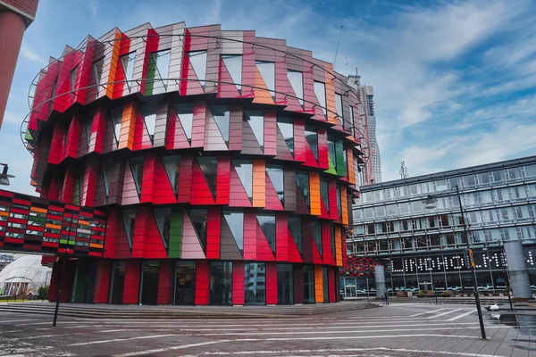 Colorata Architettura Moderna Dell Università Tecnica Chalmers Goteborg Svezia — Foto Stock