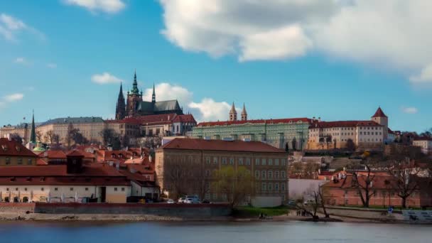 Замок Огюст Святой Витус Католический Чехия Взгляд Время — стоковое видео