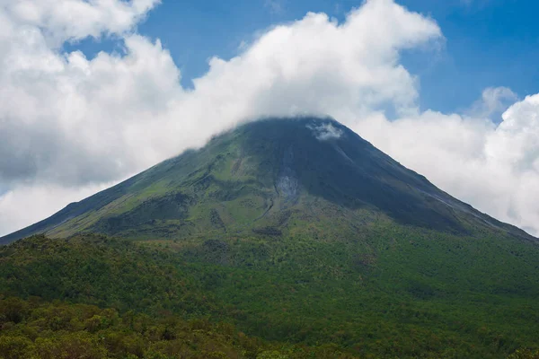 Vista Incrível Bela Natureza Costa Rica Com Fundo Arenal Vulcão — Fotografia de Stock