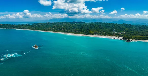Vue Aérienne Parc National Manuel Antonio Costa Rica Meilleure Attraction — Photo