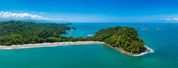 Вид Воздуха Национальный Парк Мануэль Антонио Коста Рике Лучший Природный — стоковое фото