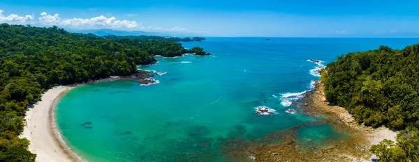 Légi Kilátás Manuel Antonio Nemzeti Park Costa Rica Legjobb Turisztikai — Stock Fotó