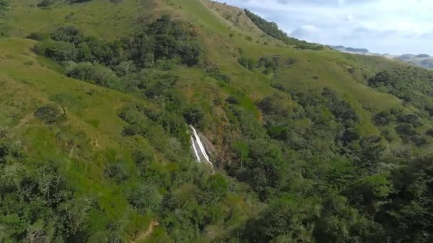 Wodospad Fortuna Kostaryce Wodospad Znajduje Się Nad Rzeką Arenal Podstawy — Wideo stockowe