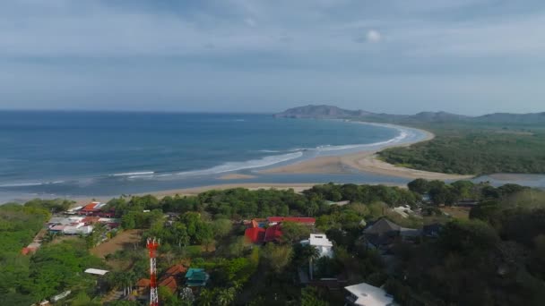 Playa Flamingo Guanacaste Costa Rica Luchtfoto Van Flamingo Beach North — Stockvideo