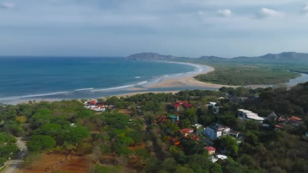 Playa Flamingo Guanacaste Costa Rica Aerial Shot Flamingo Beach North — Stock Video