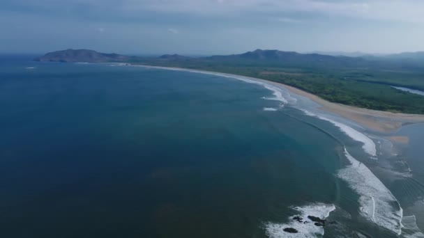 Playa Flamingo Guanacaste Kostarika Letecký Snímek Flamingo Beach North Ridge — Stock video