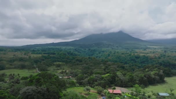 Vista Incrível Belo Vulcão Arenal Costa Rica Panorama Vulcão Arenal — Vídeo de Stock