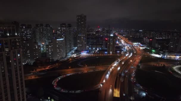 Вид Воздуха Деловой Район Стамбула Быстро Развивающаяся Деловая Финансовая Зона — стоковое видео