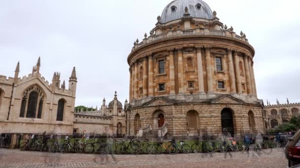 Timelapse University Oxford Radcliffe Camera All Souls College England Oxfordská — Stock video