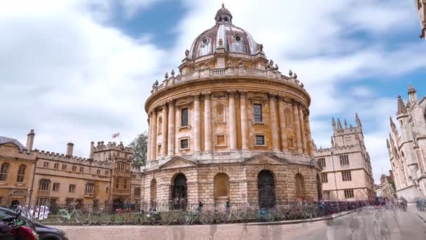 Timelapse Universidade Oxford Radcliffe Camera All Souls College Inglaterra Reino — Vídeo de Stock
