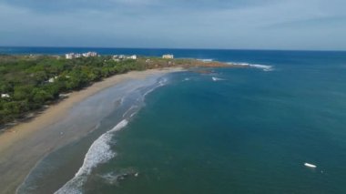 Playa Flamingo, Guanacaste, Kosta Rika. Flamingo Beach North Ridge 'in hava görüntüsü - Lüks evler, villalar ve Pasifik Sahili' ndeki panoramik okyanus manzaralı oteller