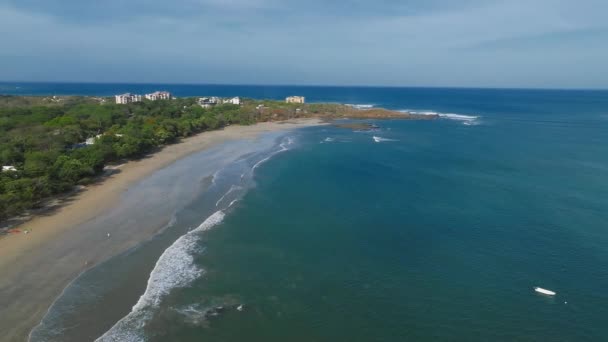 Playa Flamingo Guanacaste Kostaryka Zdjęcia Lotnicze Flamingo Beach North Ridge — Wideo stockowe