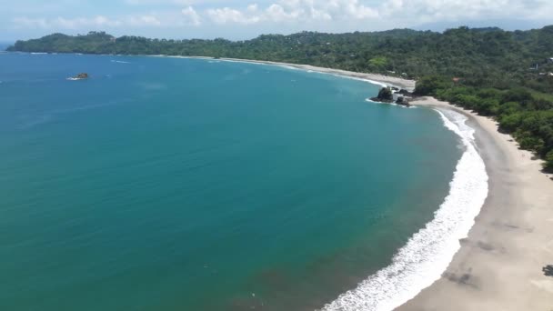 Luchtfoto Van Manuel Antonio National Park Costa Rica Beste Toeristische — Stockvideo