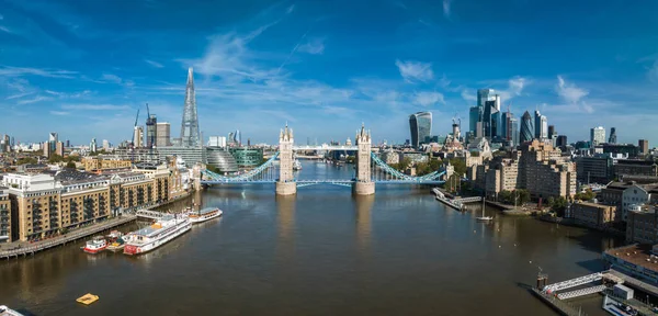 Aerial View Tower Bridge London One Londons Most Famous Bridges — Stock Photo, Image