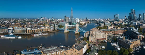 Aerial View Tower Bridge London One Londons Most Famous Bridges — 스톡 사진