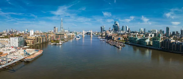 Aerial View Tower Bridge London One Londons Most Famous Bridges —  Fotos de Stock