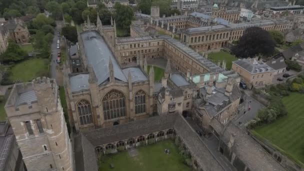 Vue Aérienne Sur Ville Oxford Avec Université Oxford Autres Bâtiments — Video