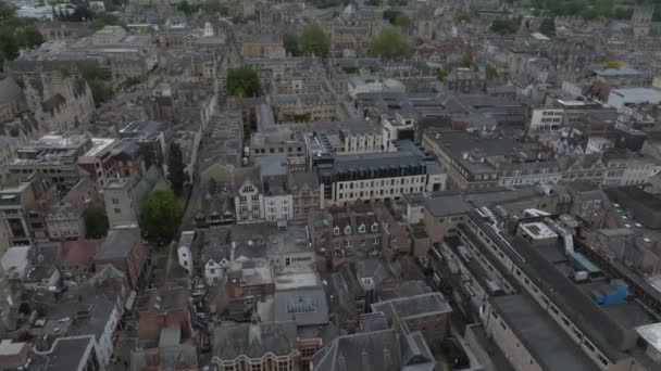 Vista Aérea Sobre Cidade Oxford Com Universidade Oxford Outros Edifícios — Vídeo de Stock
