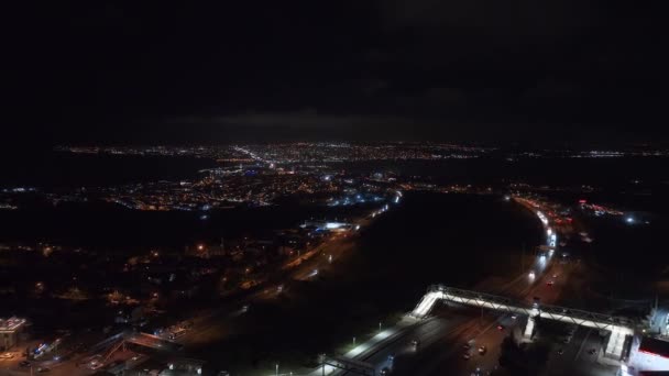 Istambul Bölgesinin Hava Manzarası Yükseliş Alışveriş Merkezleri Ile Stanbul Finans — Stok video