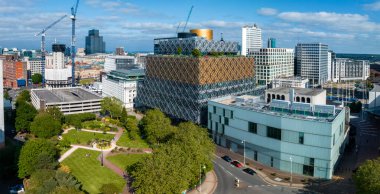 Birmingham Kütüphanesi, Baskerville Evi, Centenary Meydanı, Birmingham, Batı Midlands, İngiltere, Birleşik Krallık.