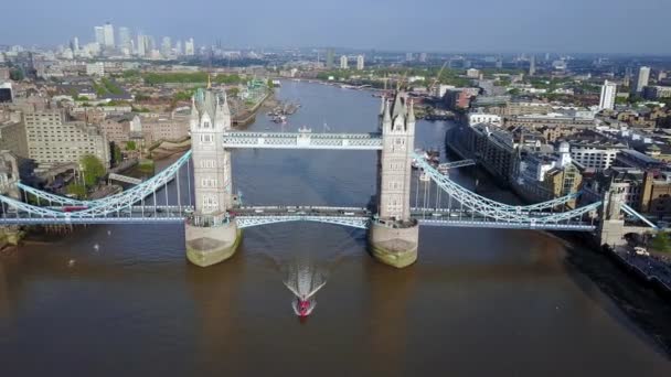 Beautiful View Tower Bridge London Symbol London — Stock video