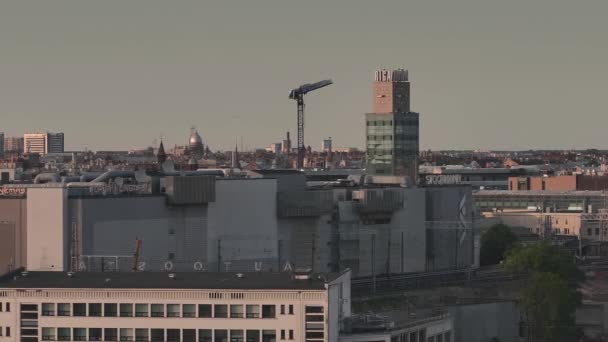 Sommersonnenuntergang Riga Lettland Luftaufnahme Von Riga Der Hauptstadt Lettlands Bei — Stockvideo