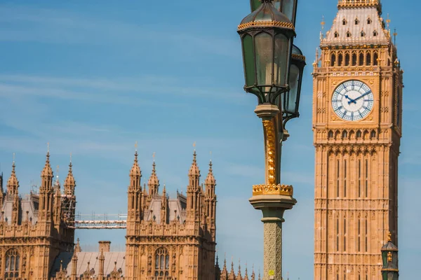 Big Ben Westminster Bridge Nad Tamizą Londynie Wielkiej Brytanii Symbol — Zdjęcie stockowe