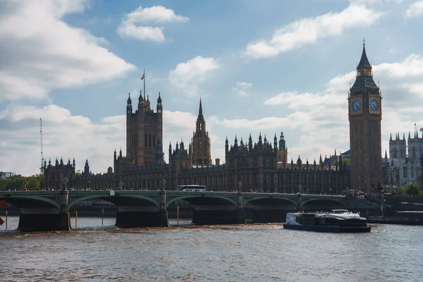 Big Ben Westminster Bridge River Thames Londres Royaume Uni Symbole — Photo