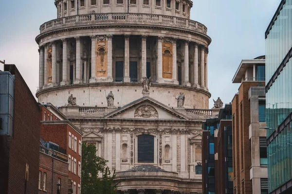 Собор Святого Павла Лондон Англія Велика Британія Європа Вид Крупним — стокове фото